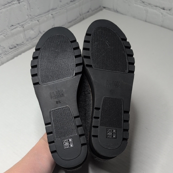 NWOT Eileen Fisher Ells Mohair Platform Loafers - Picture 6 of 7